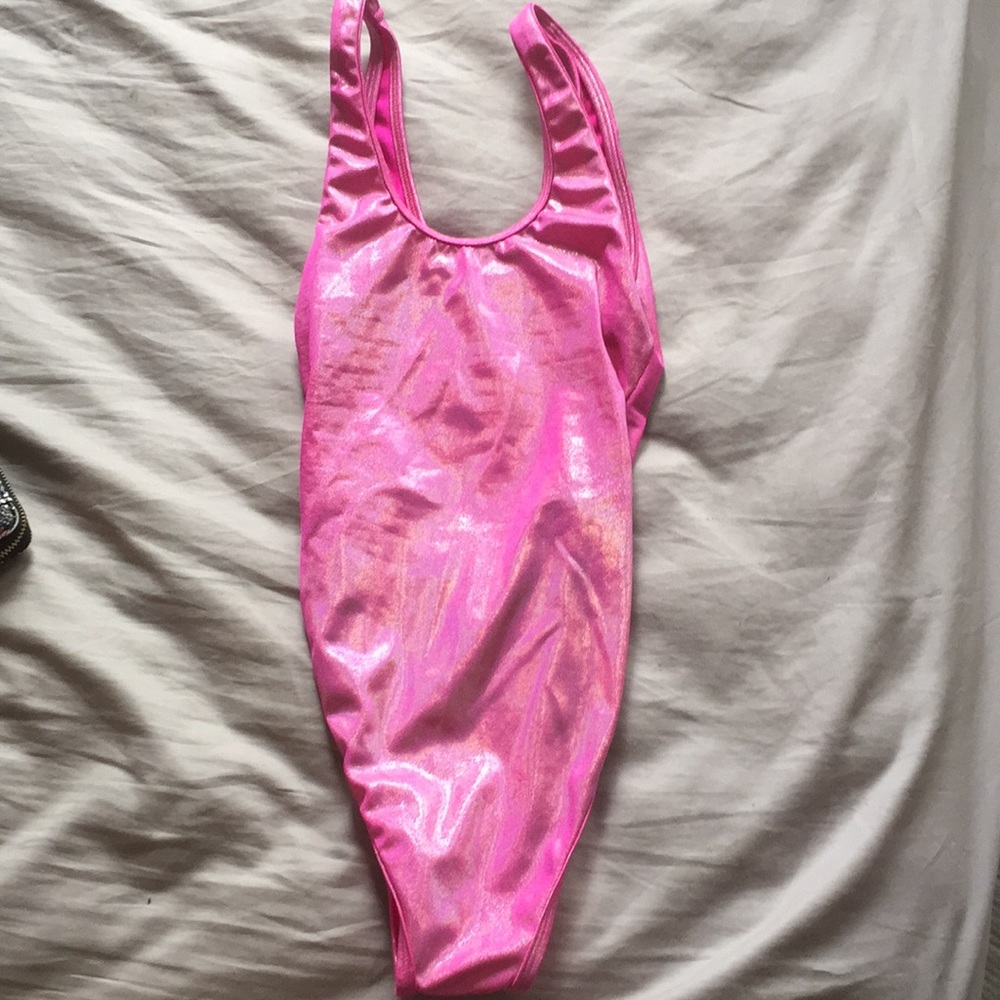 iHeartRaves Pink Bodysuit